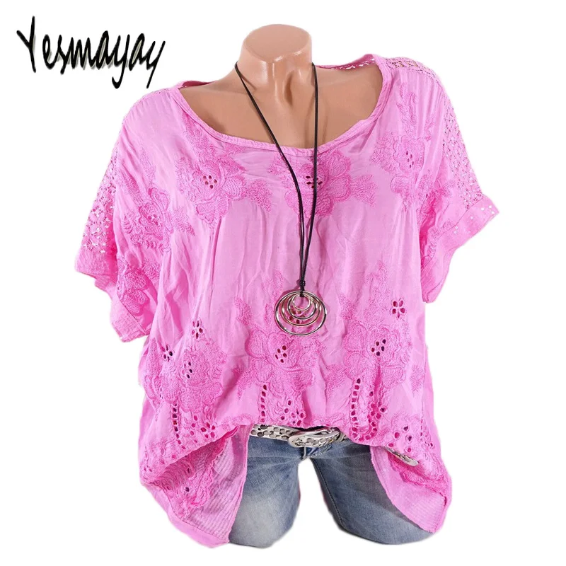 

Womens Tee Shirts Plus Size 5XL Casual Summer T Shirt Women Short Sleeve Vintage Cotton Top Tshirt Femme T-Shirt Women O-neck