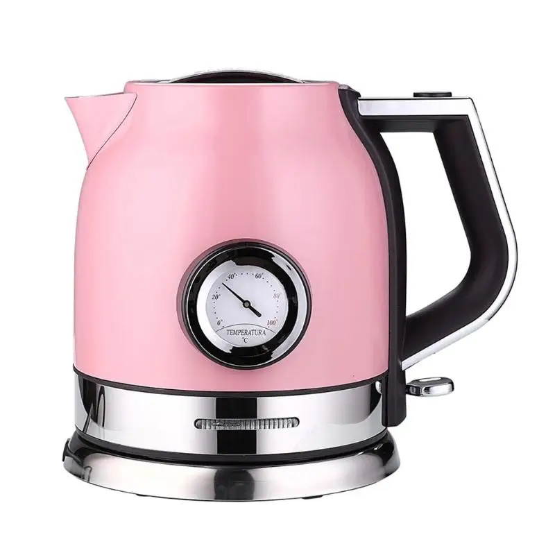 

1.8L Electric Water Kettle Handheld Instant Heating Electric Kettle 1500W Stainless Steel Water Boiler with Temperature Meter