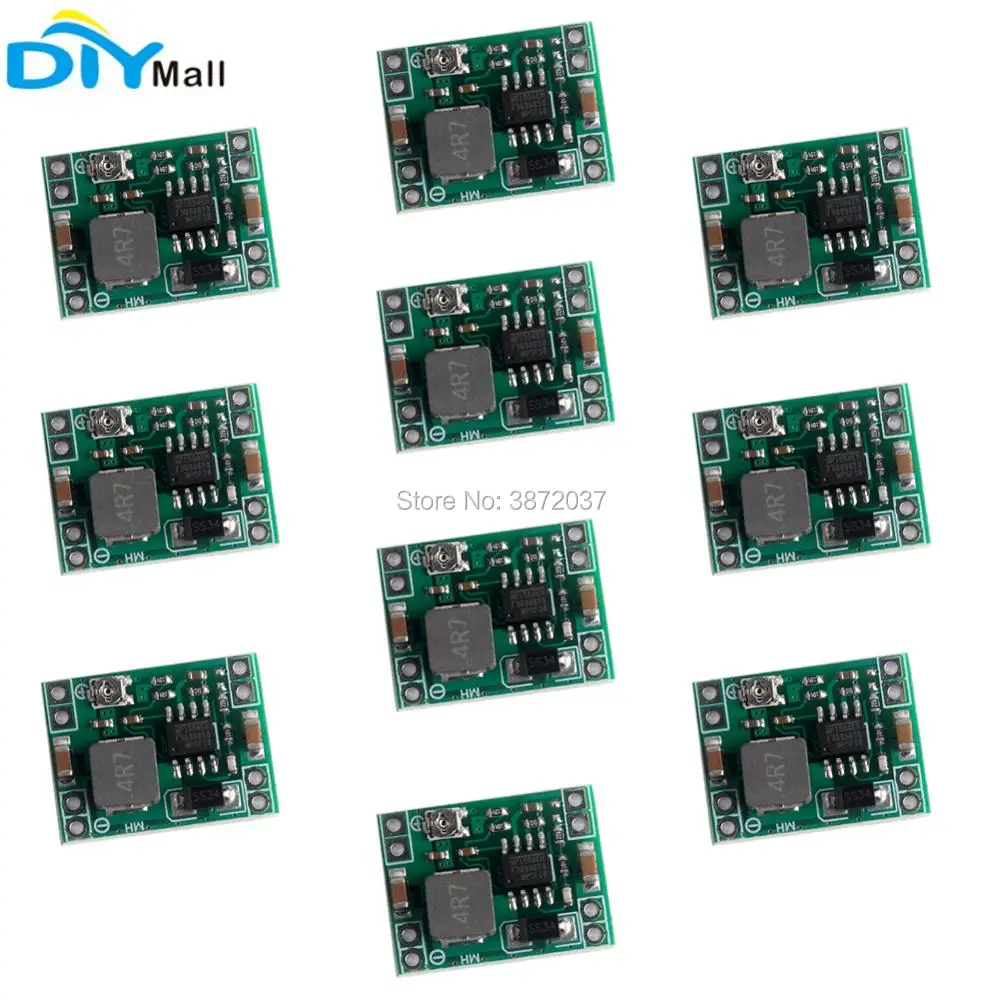 

10pcs MP1584EN DC-DC 3A Adjustable Step-down Buck Power Module 4.5V-28V to 0.8V-20V