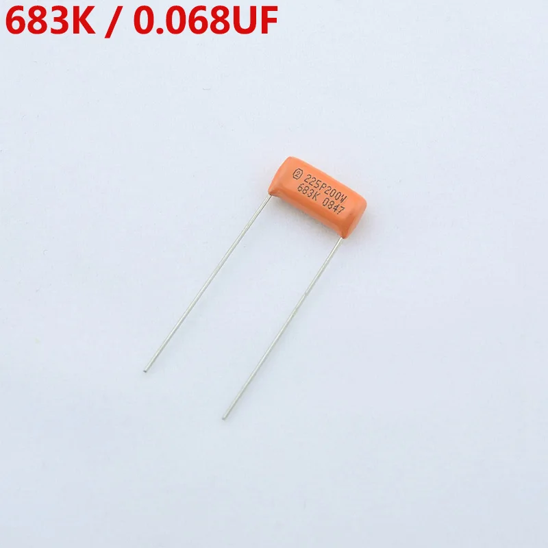 

GuitarFamily Orange Tone Cap (Capacitor) SBE225P 683K 0.068UF 200V For Electric Guitar Bass MADE IN USA
