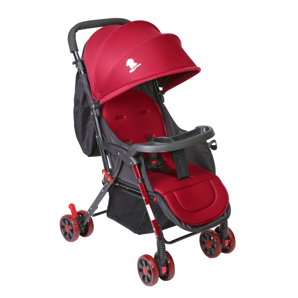 spesifikasi Kereta Dorong Bayi Tinggi Pemandangan Dapat Berbaring Perjalanan Sistem 3 In 1 Folding Light Push dari Dua Arah Bayi keranjang Shock Absorbing