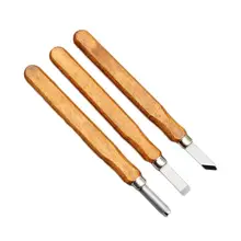 3 шт. нож по дереву инструмент для резьбы по дереву деревообрабатывающий скульптурный нож гравировальный резак для работы ручной работы резиновые штампы ремесло