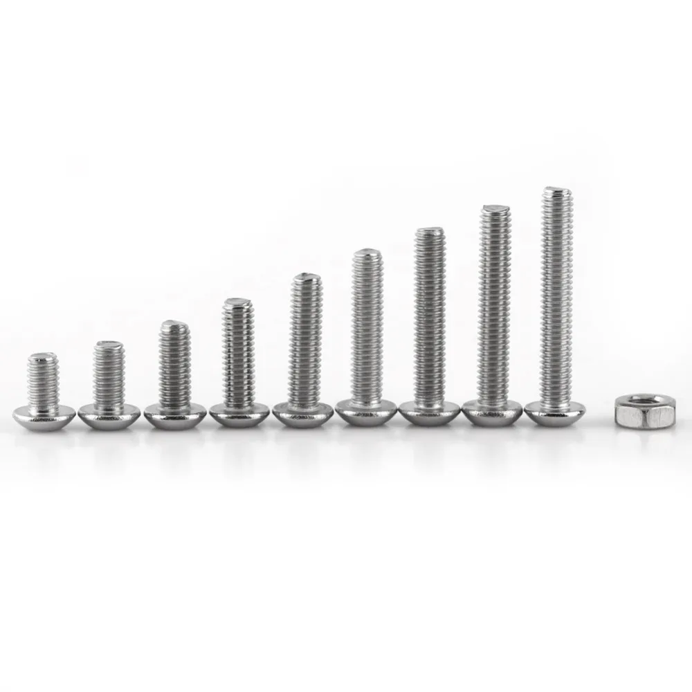 

340Pcs M3 Stainless Steel Hex Socket Screws Bolt Nut SS304 DIY Assemble Repair Screws Nuts Assortment Kit Fastener screw nut