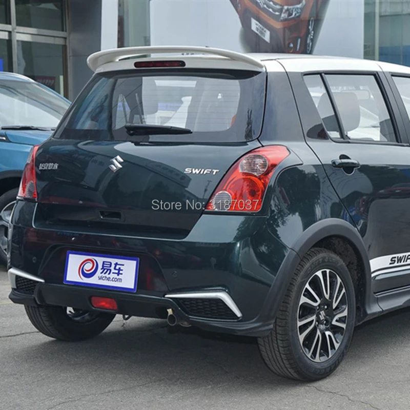 Спойлер для Suzuki swift 2007 2013 АБС пластик Неокрашенный задний спойлер на крыло крышу