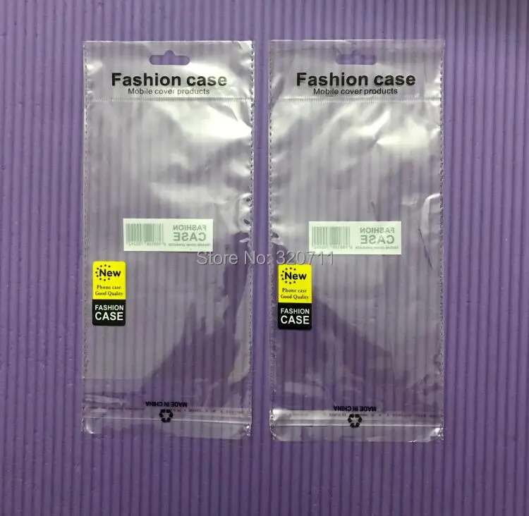 

800Pcs Clear Plastic Storage OPP Poly Self-Adhesive Bag With Hang Hole For Iphone XS XR Back Case Cover For Samsung S7 S8 Case
