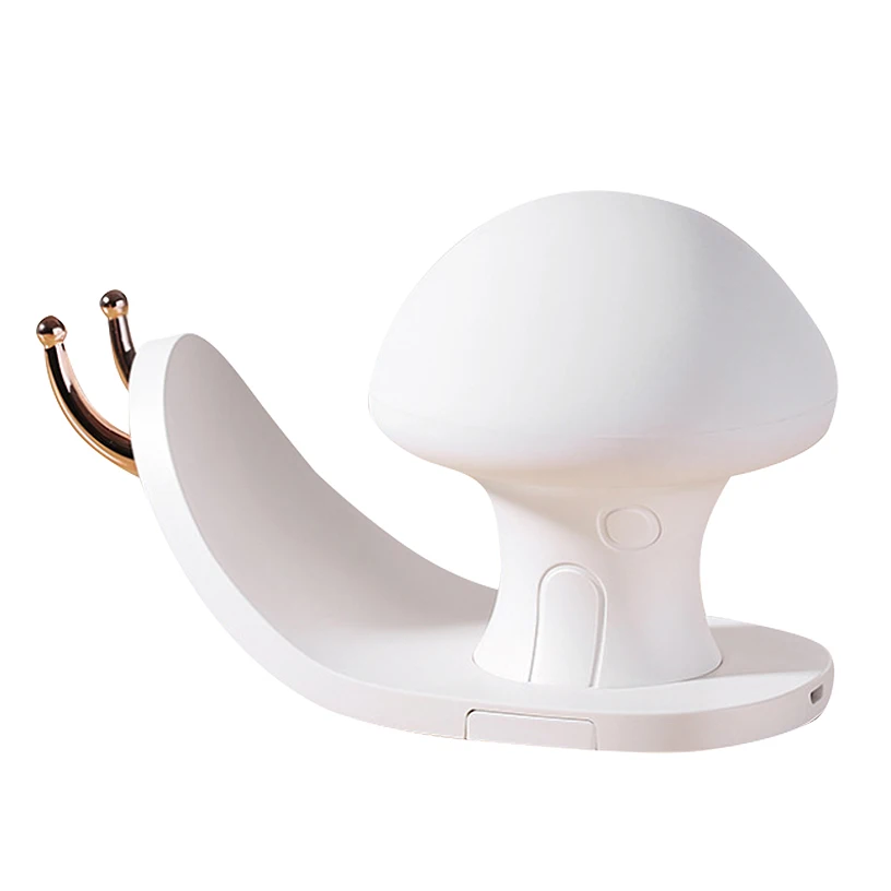 

New Snail Usb Charging Creative Silicone Night Light With Mobile Phone Bracket Atmosphere Lights