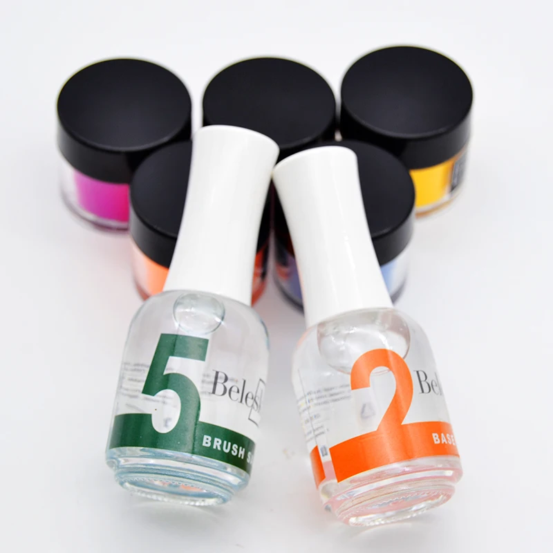  BELESKY Base Gel Top Gel For Nail Dip Powder Air Dry nail dipping systems for nail art