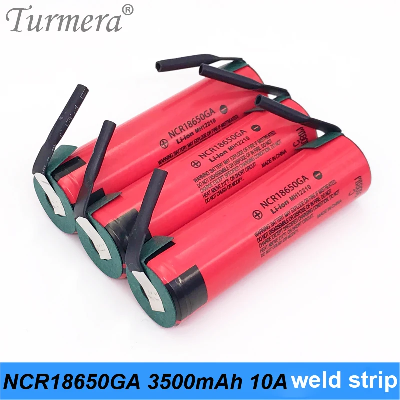 2019 Original 18650 Battery 3500mah NCR18650GA welding 10a 3.6V Battery for Panasoniic flashlight bike battery pack use turmera 2019 Original 18650 Battery 3500mah NCR18650GA welding 10a 3.6V Battery for Panasoniic flashlight bike battery pack use turmera