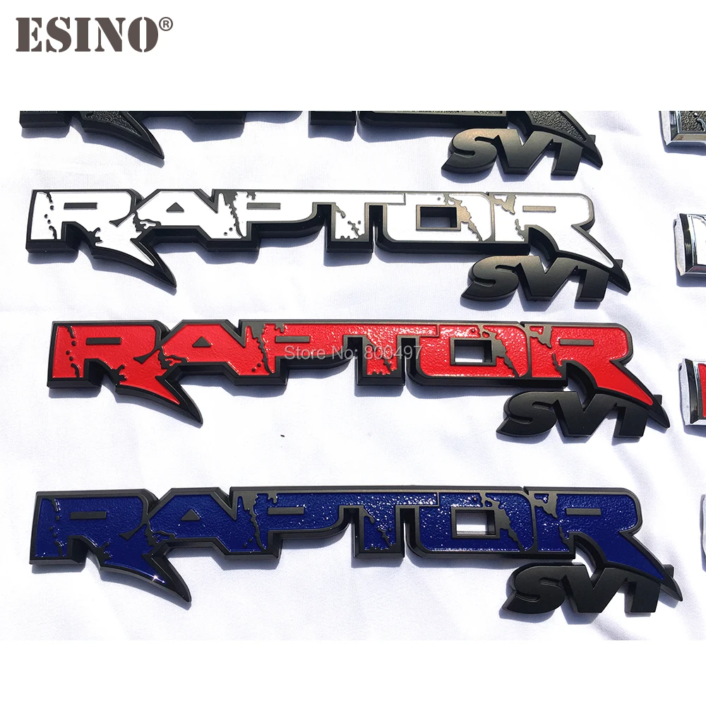 10 x Новинка 3D значок для багажника автомобиля ABS Эмблема RAPTOR SVT аксессуары задней