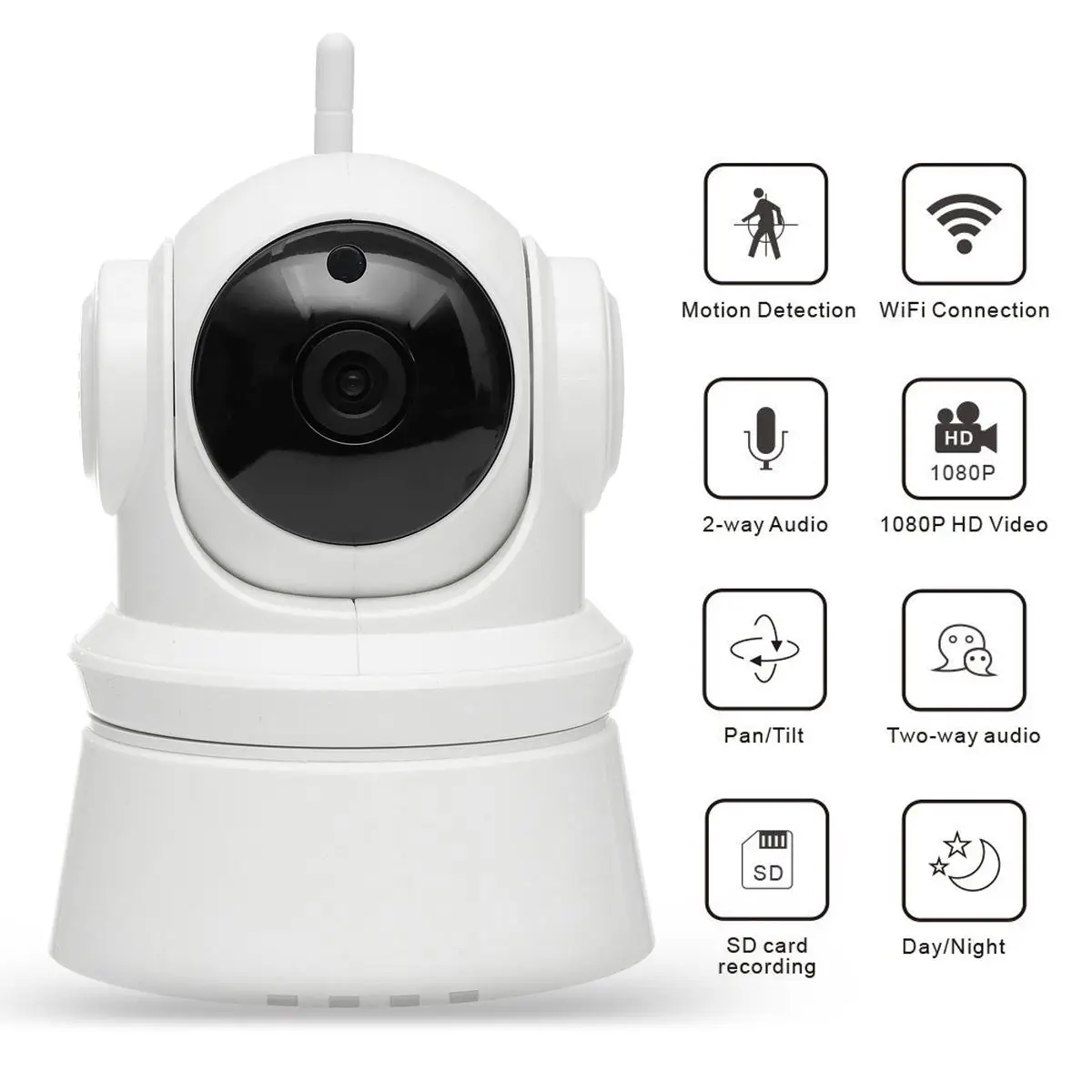 

1080P Wireless Long-range monitors IP Camera Phone Control Camera Monitor electronic WiFi Audio Talk and listen Camera