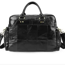 Самый популярный деловой стиль из мягкой натуральной коровьей кожи мужской ручной Портфель из воловьей кожи мужской мессенджер 17 дюймов сумки для ноутбука