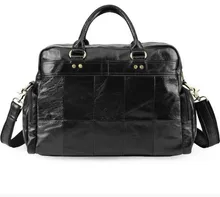 Most Popular Business Style Soft Genuine Cow Leather Men's Hand Briefcase Cowhide Skin Male Messenger 17 inches Laptop Bags 2017 popular hand carve china vintage genuine leather womens bags