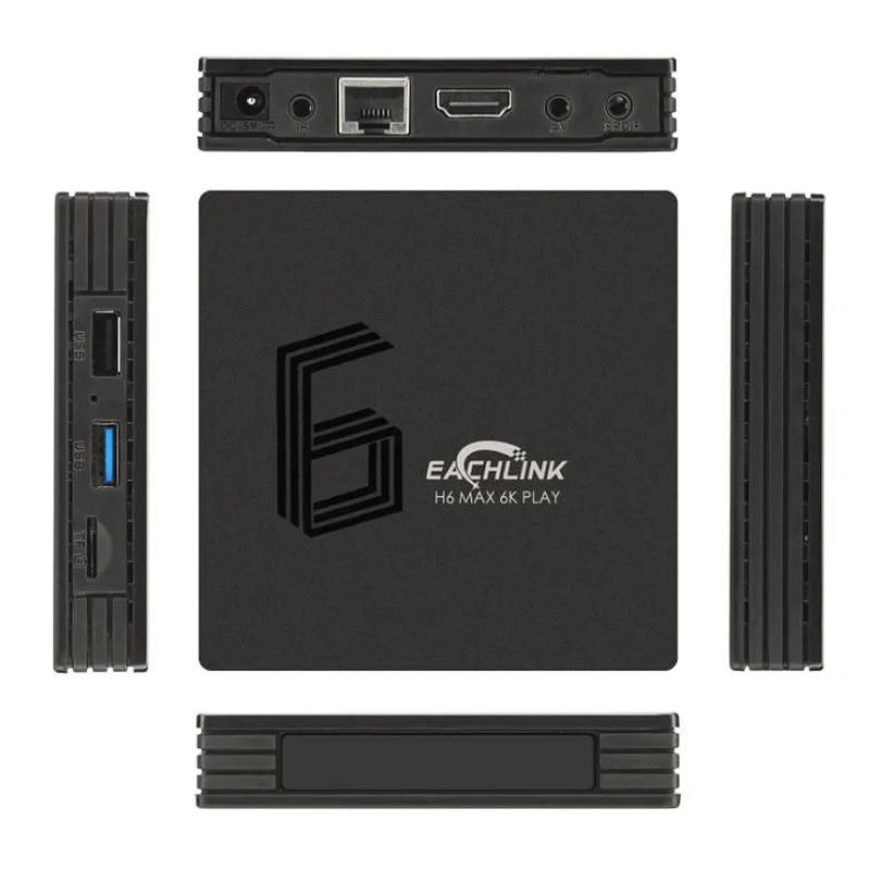 EACHLINK H6 Max Android 9 0 Смарт ТВ приставка Allwinner 4 Гб ОЗУ 64 ПЗУ 5 8 WiFi 100 Мбит/с USB3.0 BT4.1