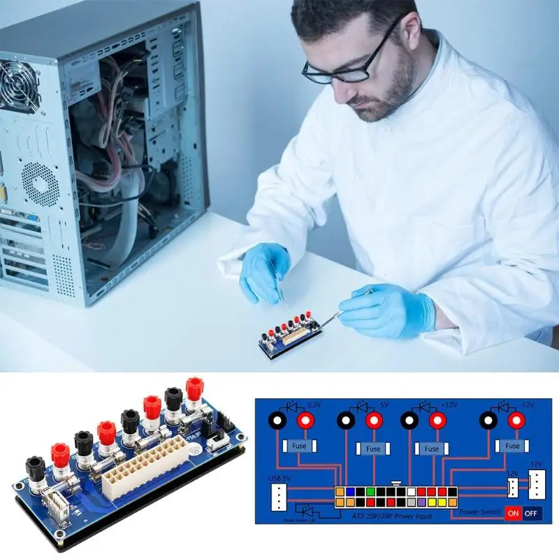 20-24 دبابيس ATX الفوق PC الطاقة اندلاع محول DIY PC امدادات الطاقة استبدال مجلس عالية الجودة 20-24 دبابيس ATX الفوق PC الطاقة اندلاع محول DIY PC امدادات الطاقة استبدال مجلس عالية الجودة