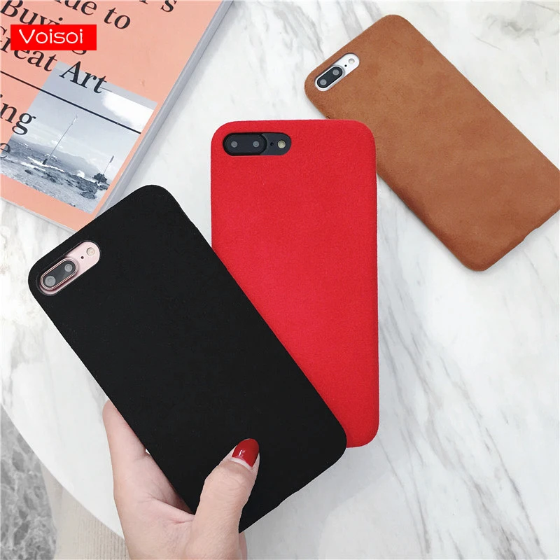 Fashion Flannel Phone Case For iPhone 7 6 6S 8 Plus Cute Handmade Fiber Plush Cases for iPhone X 10 Xs Max Xr Back Cover Case Fashion Flannel Phone Case For iPhone 7 6 6S 8 Plus Cute Handmade Fiber Plush Cases for iPhone X 10 Xs Max Xr Back Cover Case