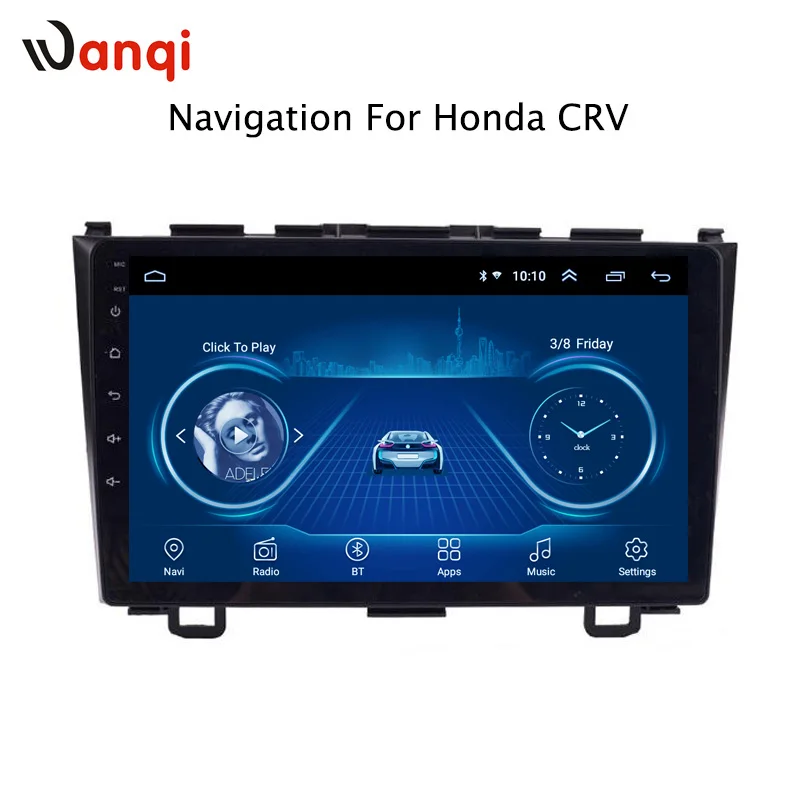 

9 inch wanqi android car cd radio multimedia player For Honda CRV 2007 2008 2009 2010 2011 vehicle gps navigation system display
