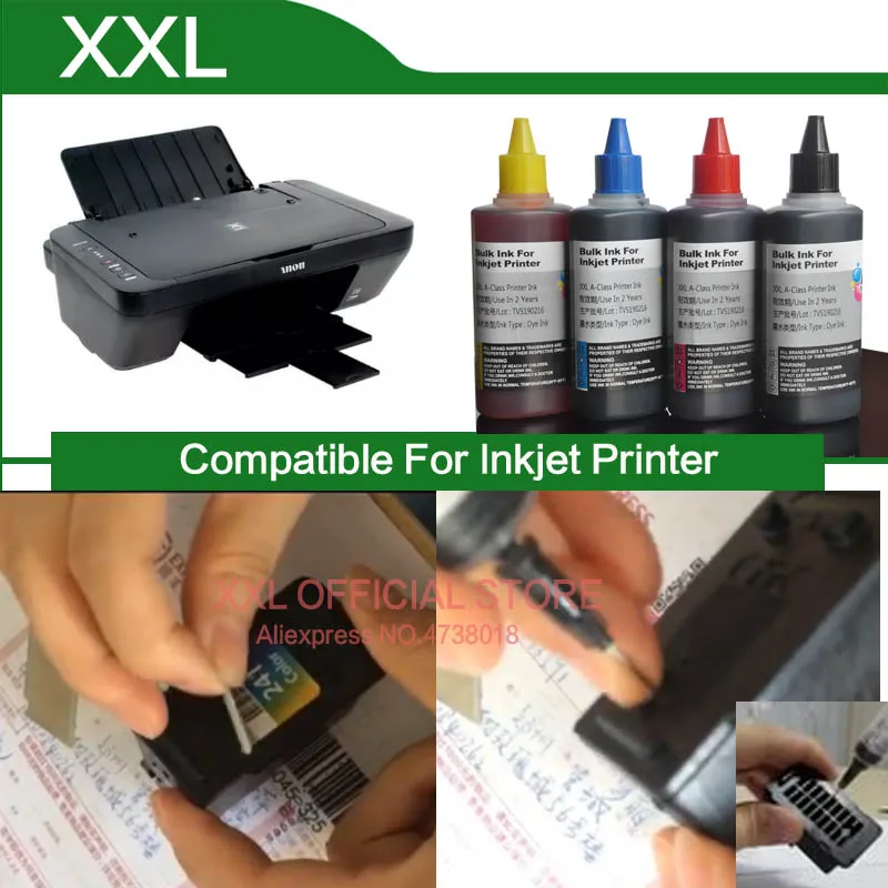 Для HP 2000 2050 2054a 2054 черные чернила для Deskjet картриджа принтера kit|Наборы заправки
