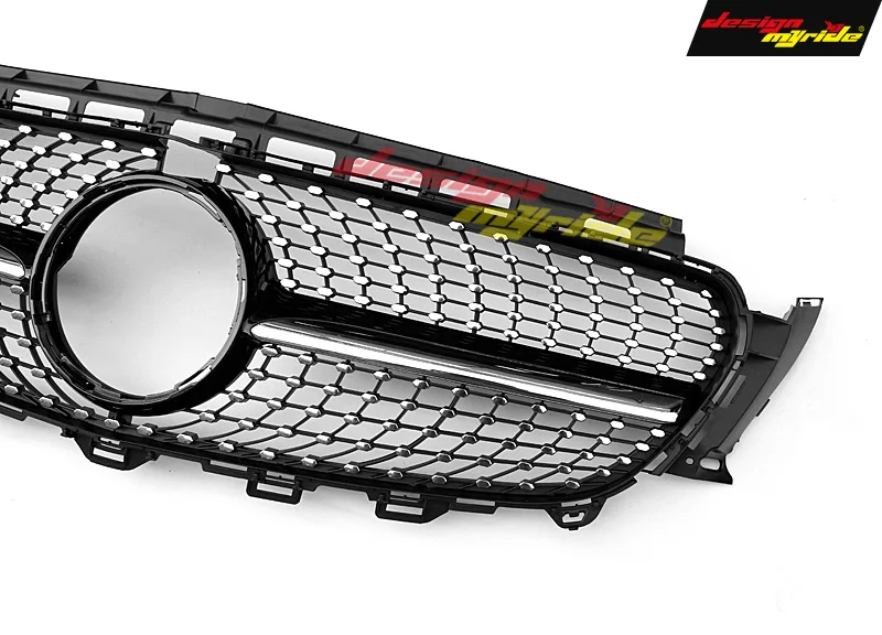 Для Mercedes W213 Sport Diamond grill гриль ABS черный с камерой E Class E200 E250 E300 E350 E400 E500 E550 E63 look 2016