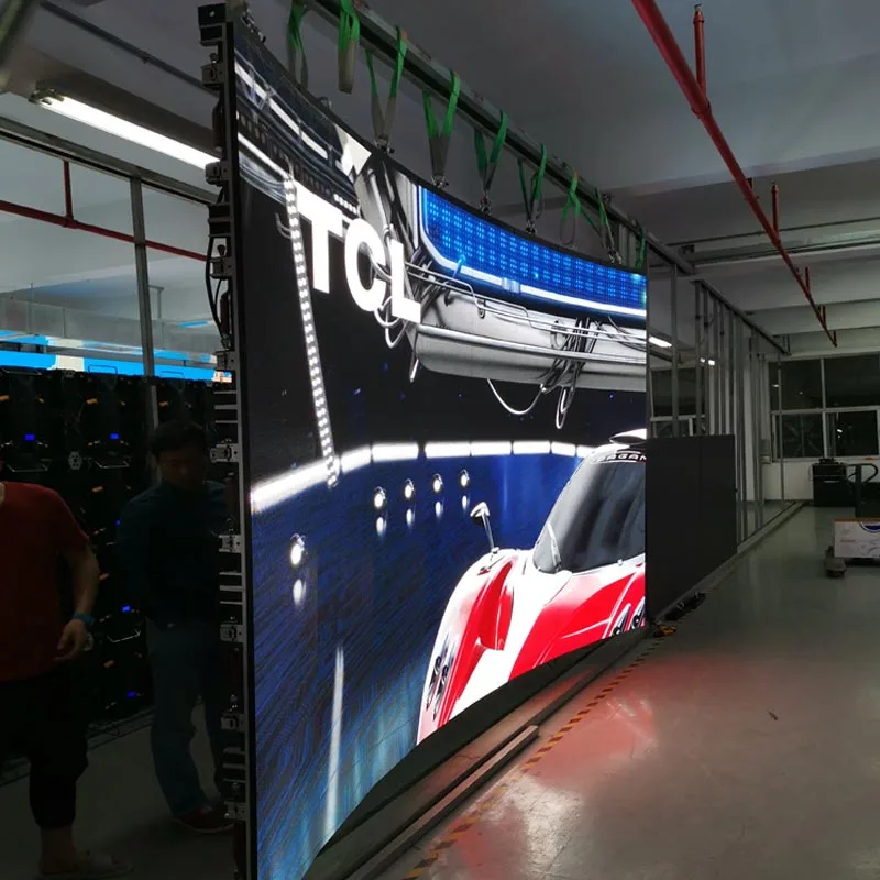 2K 4K P3.91 Полноцветный smd 500x500 мм наружный изогнутый СВЕТОДИОДНЫЙ дисплей