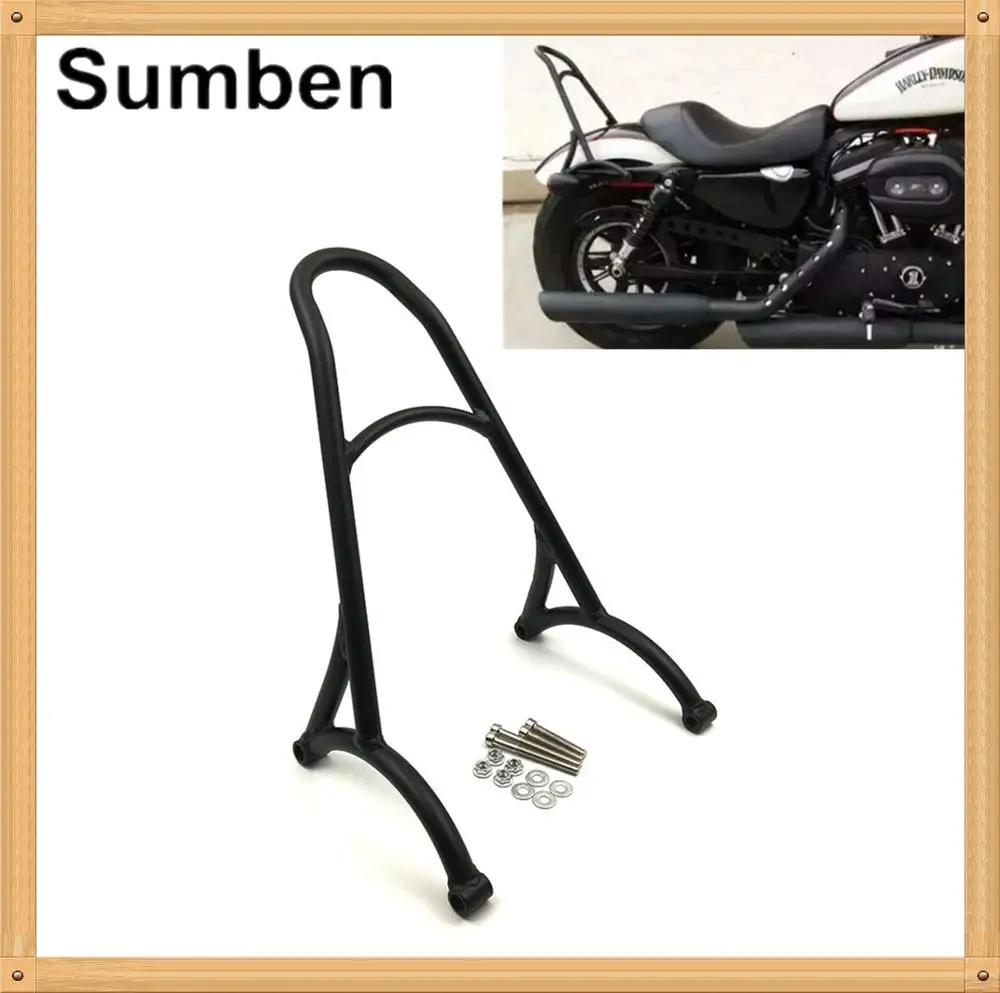 Burly короткая задняя пассажирская спинка Sissy Bar для Harley Sportster Iron XL883N 48 72 XL 883 1200 Custom Low