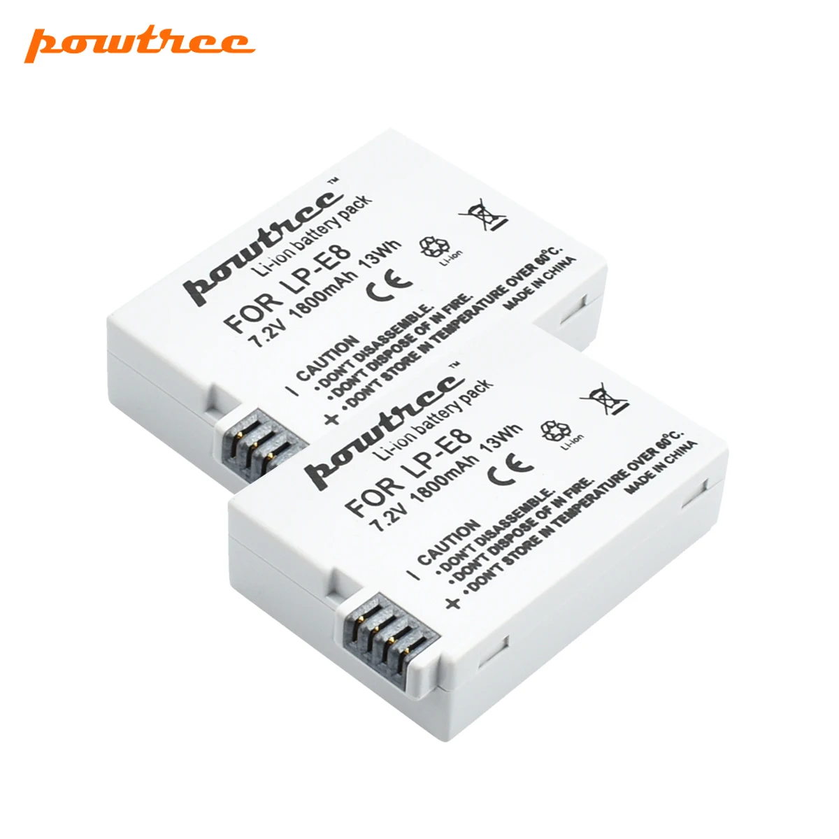 Powtree 2X1800 mah LP E8 LPE8 Батарея Batterie Акку для Canon EOS 550D 600D 650D 700D X4 X5 X6i X7i T2i T3i|Комплекты