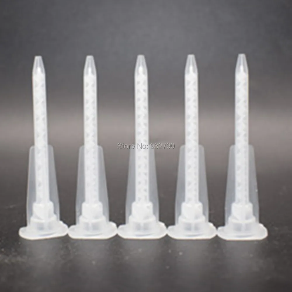 5pcs AB Adhesive Glue Resin Static Mouth Mixing Nozzles Tube Needles Epoxy Resin Static Mixer Acrylic Adhesive Mixing Nozzles