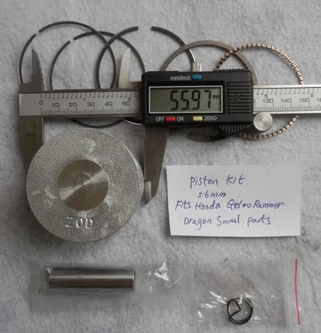 PISTON KIT 56MM  HONDA GX100 RAMMER 3