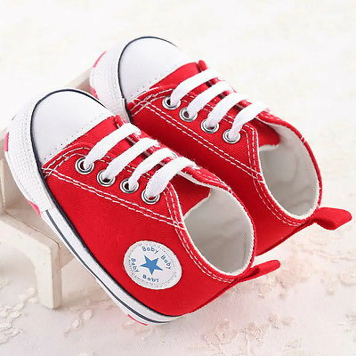 Новорожденных Для маленьких мальчиков для девочек туфли для младенцев малыша «ползунок» белые кроссовки Тренер 0-18 M