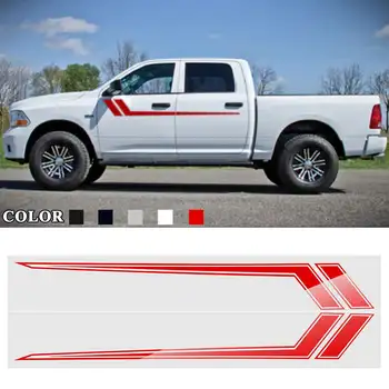 

Side Door Stripe Sticker Decals For Dodge Ram 2009-2018 1500 2500 Off-Road Sport Car Styling
