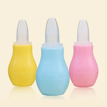 

Hand-operated silica gel nasal aspirator nasal pump infant nasal aspirator/cold nasal mucus clean, safe and non-toxic