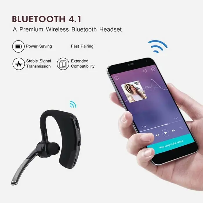 Беспроводные наушники удобные Bluetooth 15 дней 10 метров 10h класса 2 стерео 6 8h|Наушники