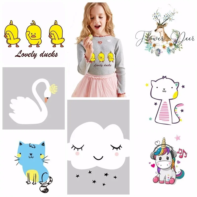 Pulaqi Kawaii нашивки с животными на одежду мультфильм A уровень моющиеся DIY