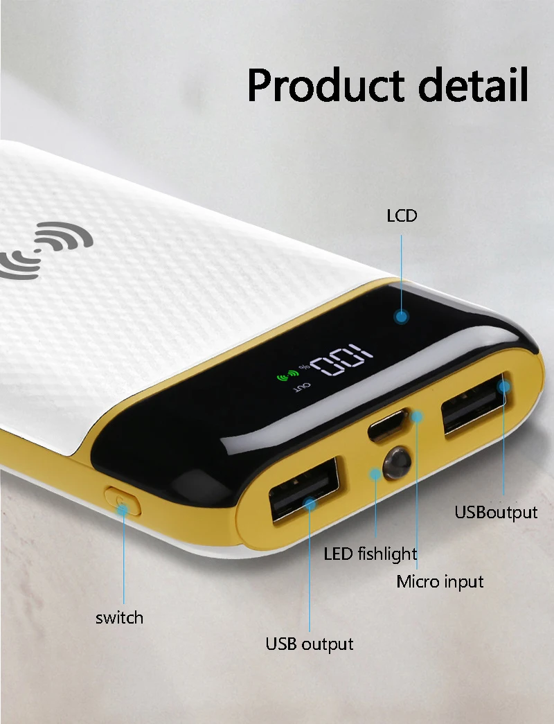 2018 fast charging wireless mobile power 20000mAh external battery portable charger universal 2USB mobile power tablet 2018 fast charging wireless mobile power 20000mAh external battery portable charger universal 2USB mobile power tablet