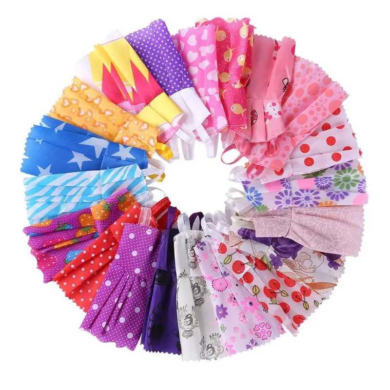 Doll Accessories 10 Doll Clothes Dress+6 Plastic Necklace+10 Pairs Shoes Doll Accessories 10 Doll Clothes Dress+6 Plastic Necklace+10 Pairs Shoes