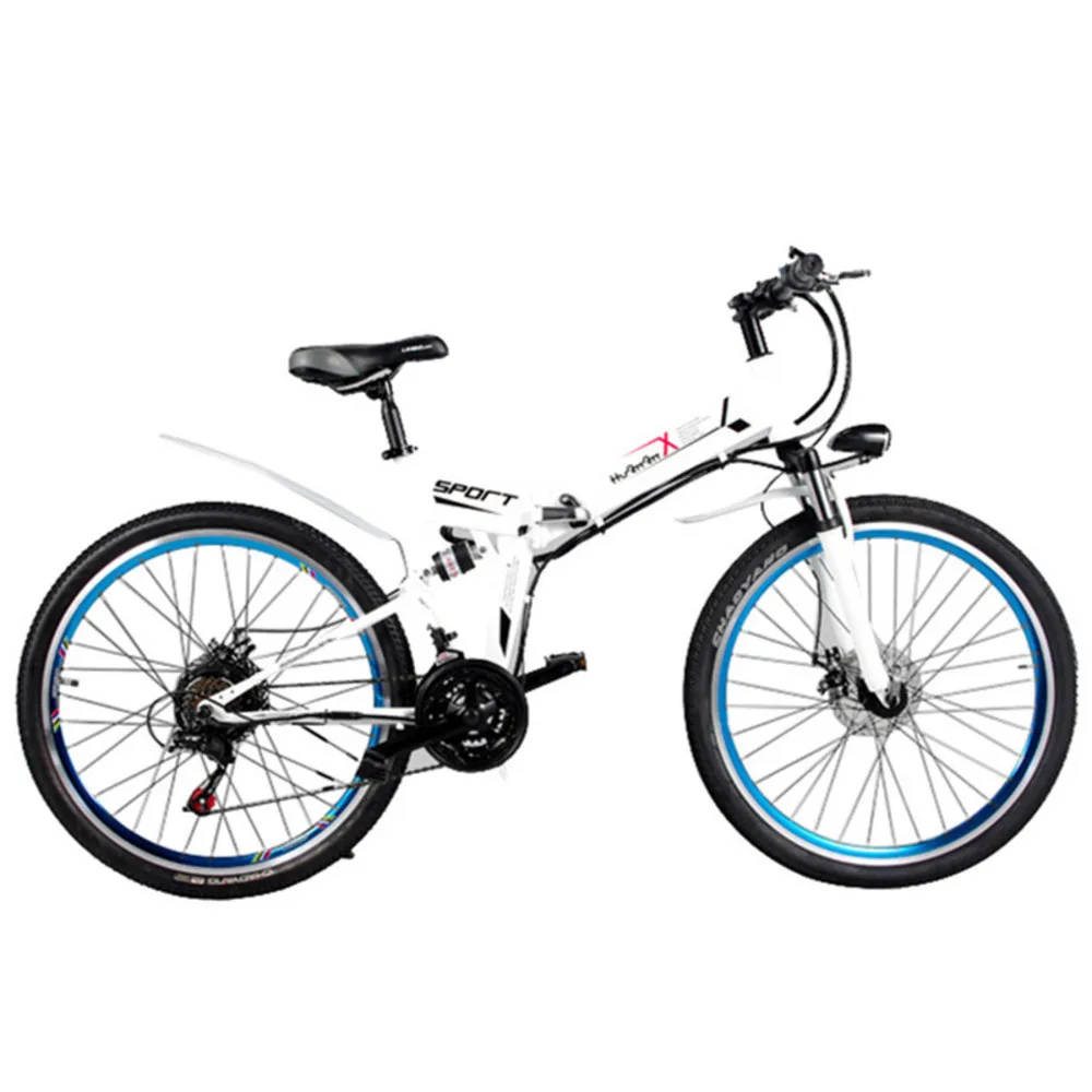 Clearance 48v 10ah Hidden Battery Electric Folding Bike 26 Inch Spoke Wheel Lcd Displayer 3*7 Speed Gear Foldable Ebike 1