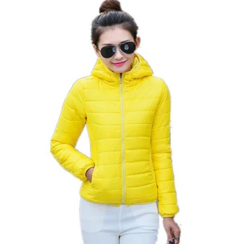 

2017 jackets women autumn winter Fashion Casual Basic jacket Cotton coat female jacket parka Wadded Slim Short outwear LU317