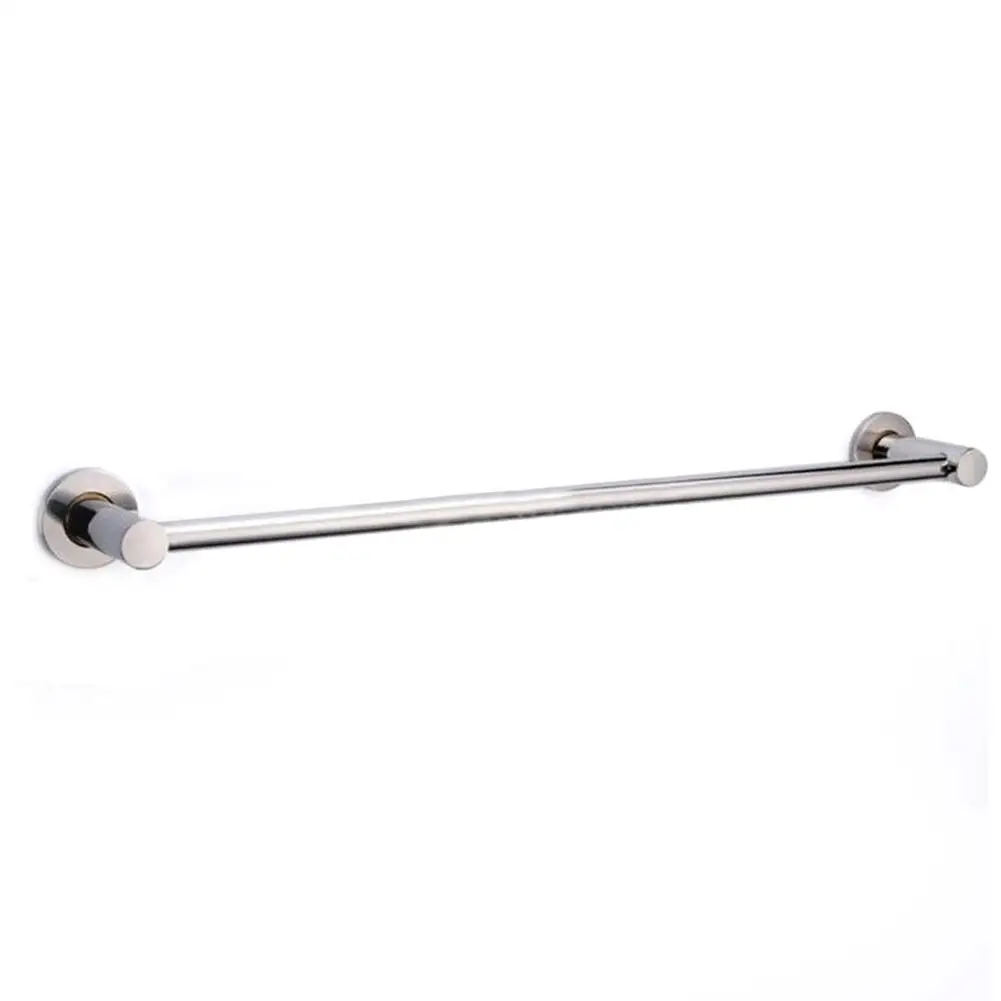 Towel Rack Wall Mounted Thick Stainless Steel Bathroom Towel Rack Shelf 1 or 2 Rail 40/50/60cm