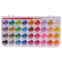 Цветные одноцветные пигментные акварельные краски набор для рисования водными кистями