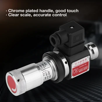 

JCS-02H PT1/4 Pressure Relay Hydraulic Pressure Switch Pressure Relay 5-35Mpa 50-350kgcm2 Chrome plated regulating handle