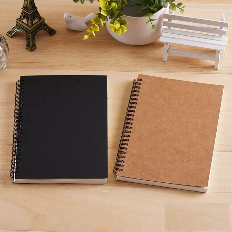 

Sketchbook Diary for Drawing Painting Graffiti Soft Cover Black Paper Sketch Book Memo Pad Notebook Office School Supplies Gift