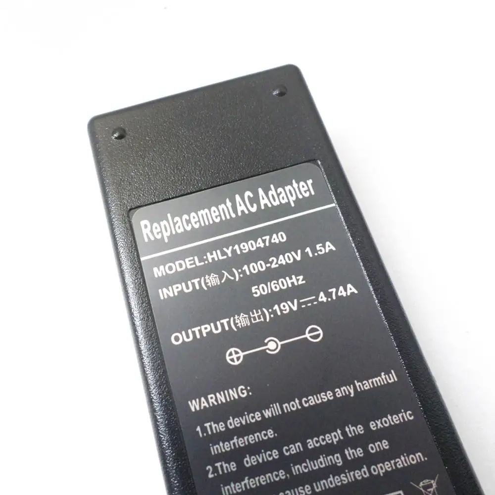 جديد 19 V 4.74A Ac محول شاحن للكمبيوتر المحمول ل جناح HP DV5z dv3000 dv4-1000 dv6-1355DX G5000 دفتر PC الطاقة كابل كهربائي 90 w