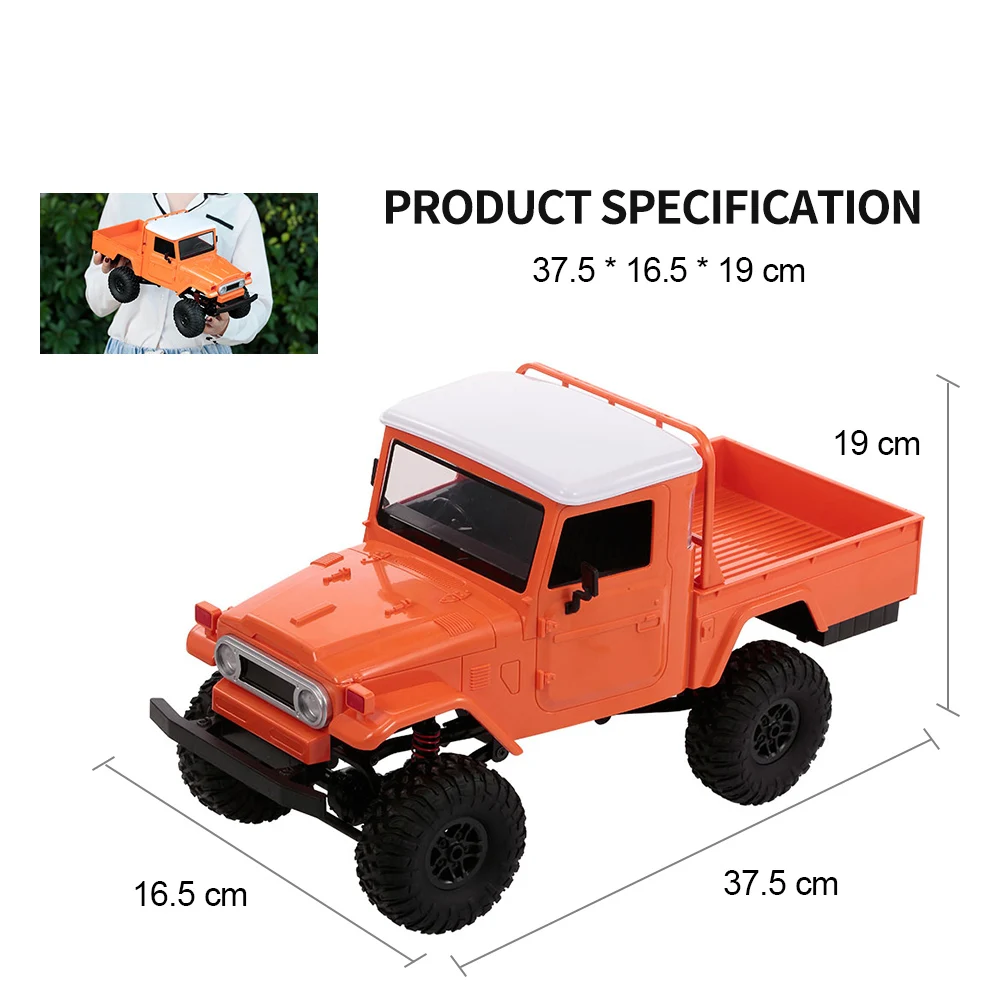 MN 45 1/12 RC Гусеничный 2 4G 4WD гоночный внедорожный грузовик автомобиль Быстрая