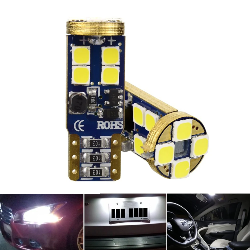 T10 168 Светодиодные Автомобильные лампы 4 шт. 194 W5W 12 Smd 3030 чипсет СВЕТОДИОДНЫЕ Лампы
