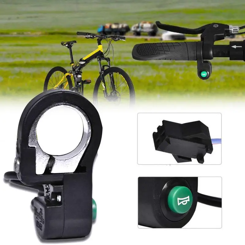 

Electric Bicycle Horn Motorcycle Switch Button Scooter Waterproof Plastic Bicycle Horn Signal Switch Button Accessories