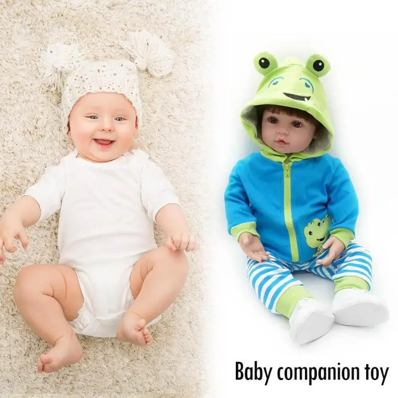 

47/60cm Kids Silicone Reborn Baby Doll Toys Simulation Newborn Baby Vinyl Reborn Doll Toy for Children Birthday Gift