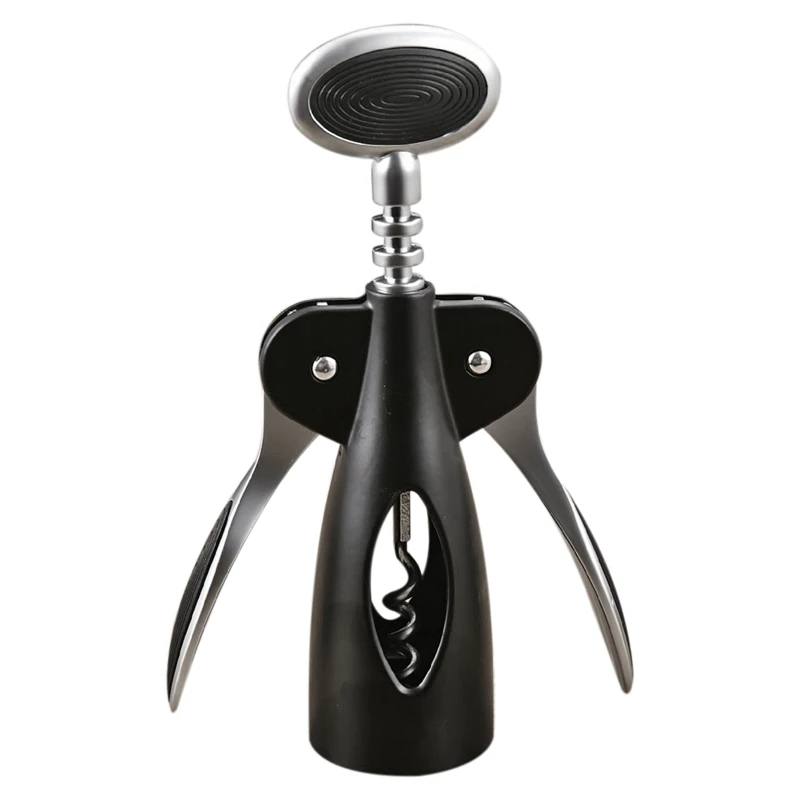 

Stainless Steel Red Wine Bottle Opener Professional Handle Pressure Corkscrew Red Wine Opener Kitchen Bar Tool