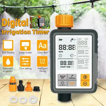 

Automatic Watering Timer LCD Electronic irrigation Controllers Water Timer Home Garden Digital Intelligence Watering System