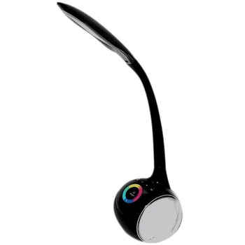 

Smart Press Bluetooth Speaker Learning Light Desktop Colorful Eyes Colorful Lights Protection Table Lamp Wireless Audio Fm Rad