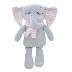 Дети милые мультфильм плюшевые шарф слон игрушки куклы дом мягкая Животные и плюшевые игрушки куклы подарок для детей