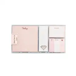 Розовое золото набор для заметок Милая липкая бумага для заметок набор блокнотов модный креативный подарок канцелярские принадлежности